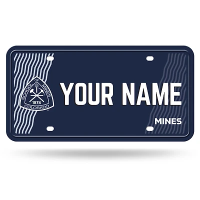Colorado School of Mines Orediggers 6" x 12" Personalized License Plate