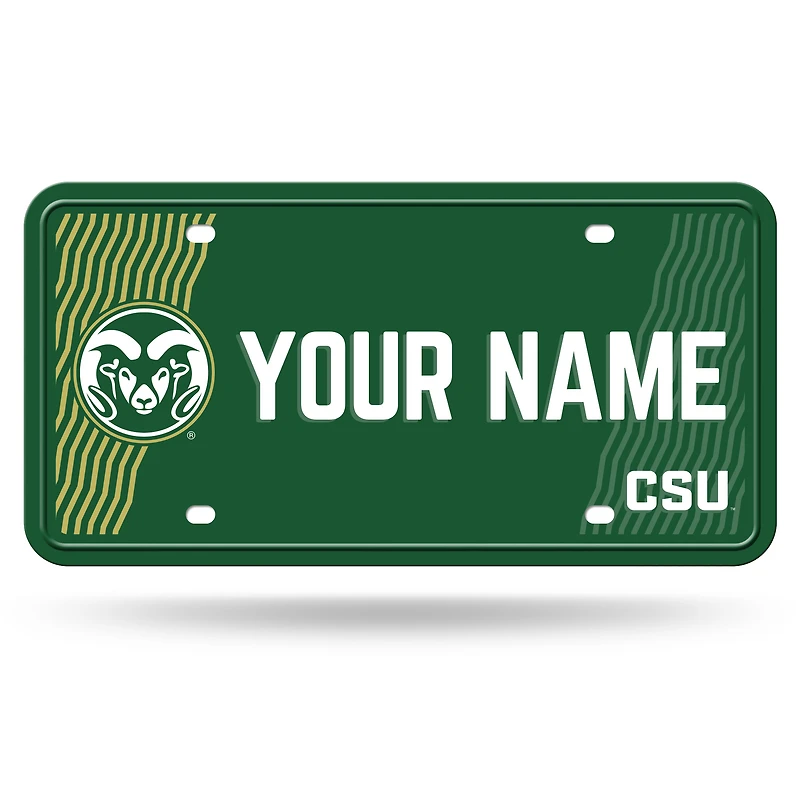Colorado State Rams 6" x 12" Personalized License Plate
