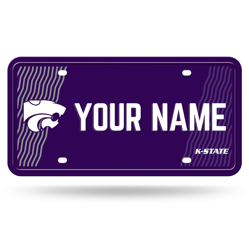 Kansas State Wildcats 6" x 12" Personalized License Plate