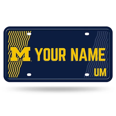 Michigan Wolverines 6" x 12" Personalized License Plate