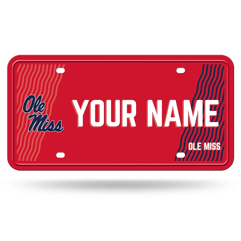 Ole Miss Rebels 6" x 12" Personalized License Plate
