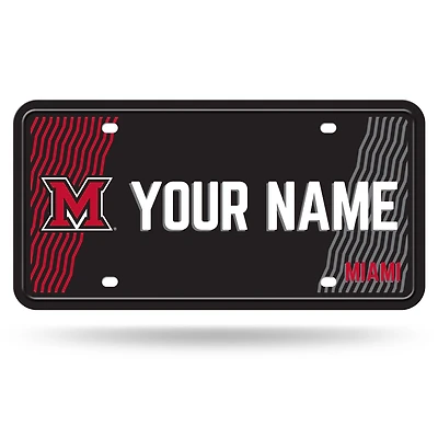 Miami University RedHawks 6" x 12" Personalized License Plate