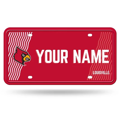 Louisville Cardinals 6" x 12" Personalized License Plate