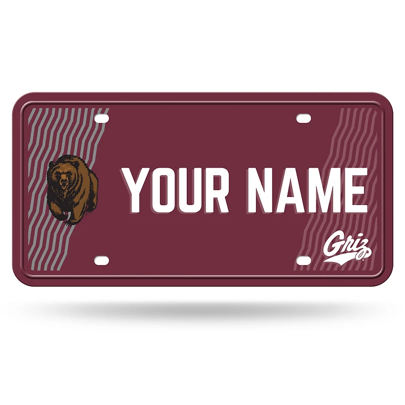 Montana Grizzlies 6" x 12" Personalized License Plate