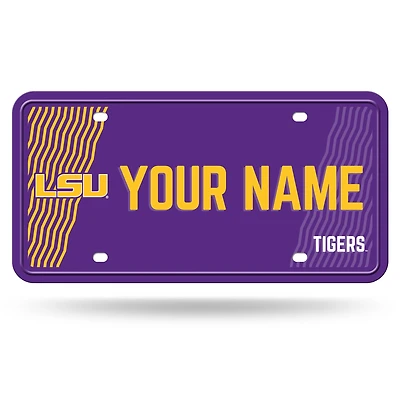 LSU Tigers 6" x 12" Personalized License Plate