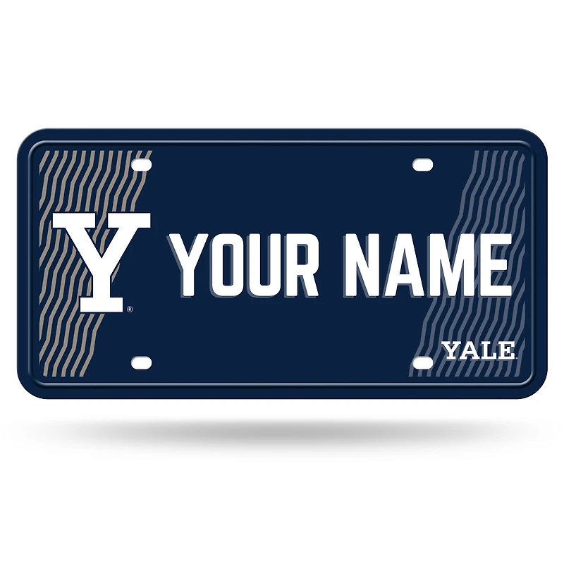 Yale Bulldogs 6" x 12" Personalized License Plate