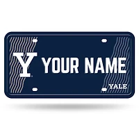Yale Bulldogs 6" x 12" Personalized License Plate