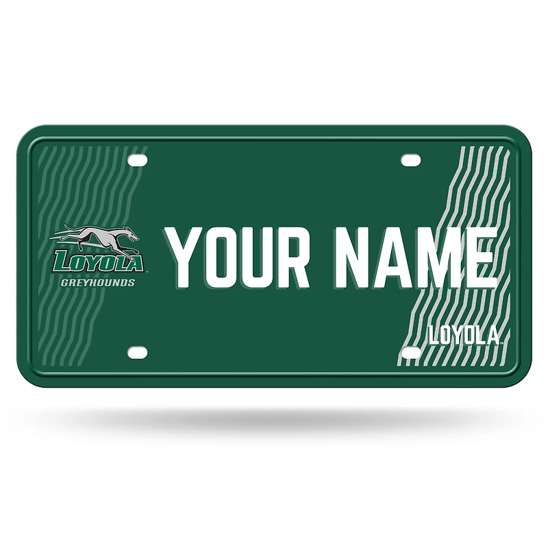 Loyola Greyhounds 6" x 12" Personalized License Plate