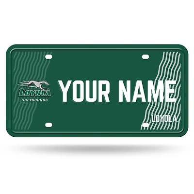 Loyola Greyhounds 6" x 12" Personalized License Plate