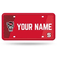 NC State Wolfpack 6" x 12" Personalized License Plate