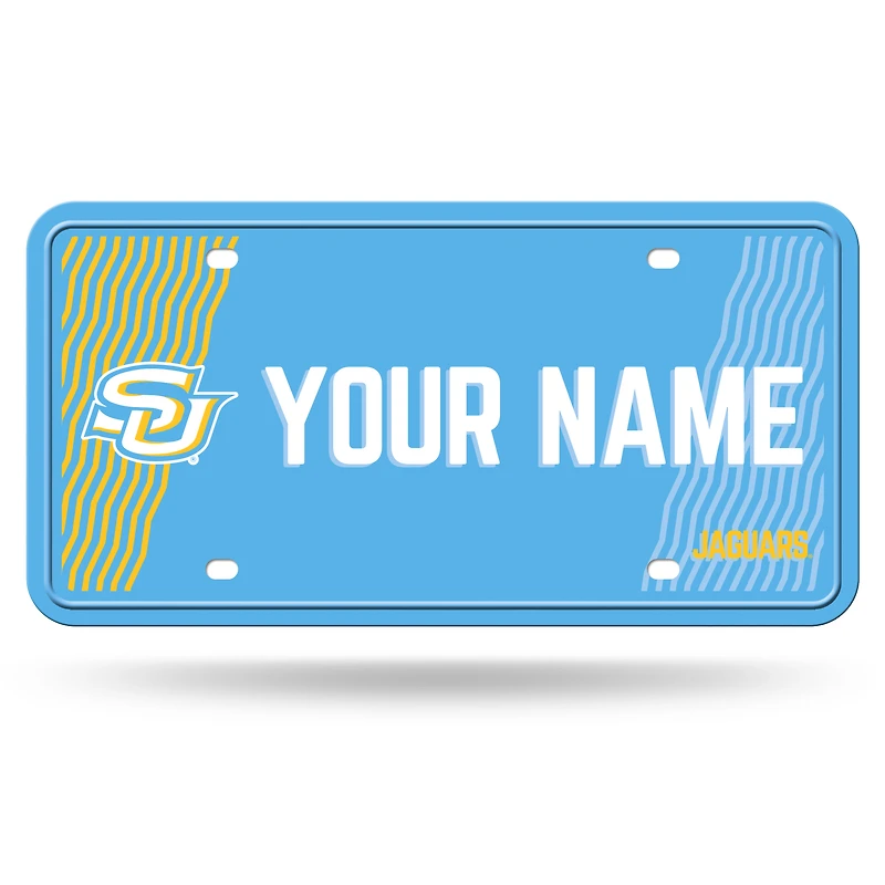 Southern University Jaguars 6" x 12" Personalized License Plate