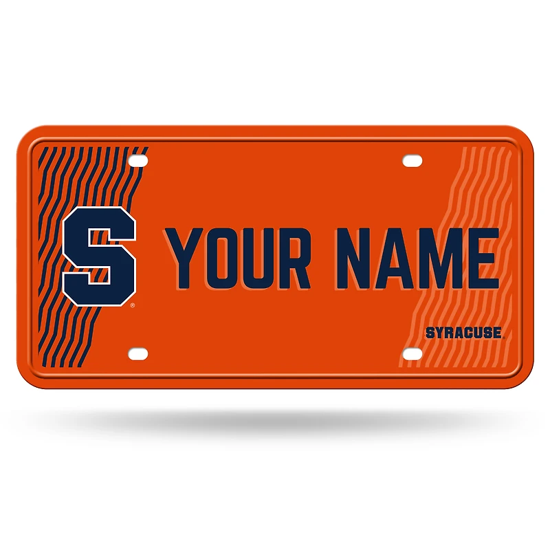 Syracuse Orange 6" x 12" Personalized License Plate