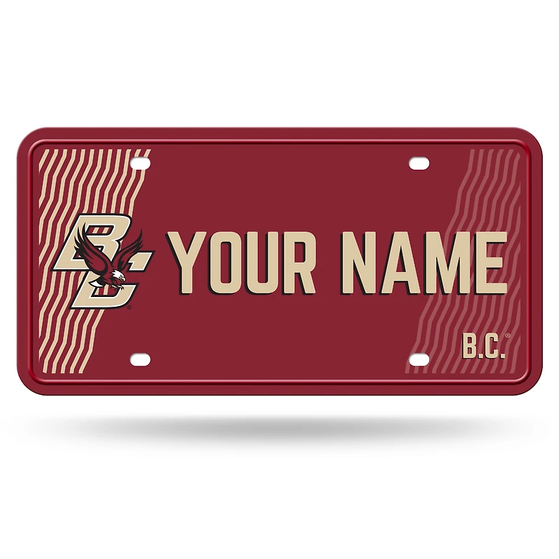 Boston College Eagles 6" x 12" Personalized License Plate