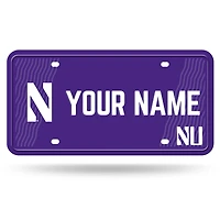 Northwestern Wildcats 6" x 12" Personalized License Plate