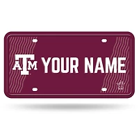 Texas A&M Aggies 6" x 12" Personalized License Plate