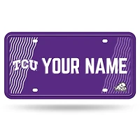 TCU Horned Frogs 6" x 12" Personalized License Plate
