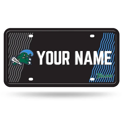 Tulane Green Wave 6" x 12" Personalized License Plate