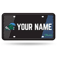 Tulane Green Wave 6" x 12" Personalized License Plate