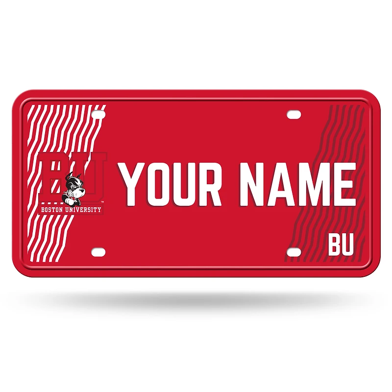 Boston University 6" x 12" Personalized License Plate