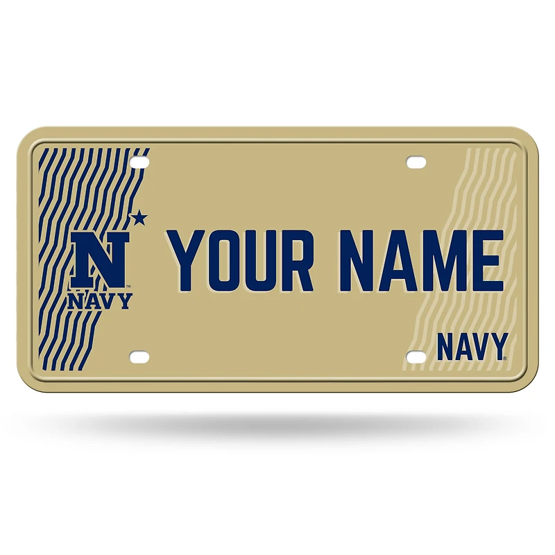 Navy Midshipmen 6" x 12" Personalized License Plate