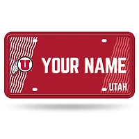 Utah Utes 6" x 12" Personalized License Plate