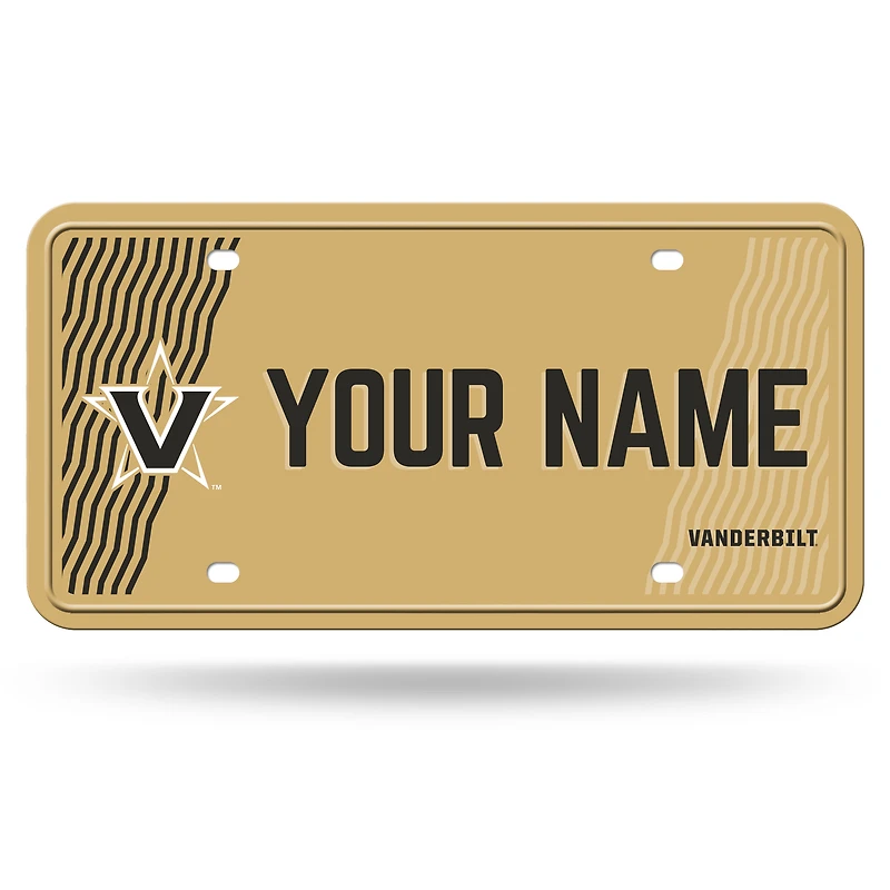 Vanderbilt Commodores 6" x 12" Personalized License Plate