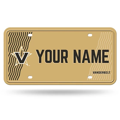 Vanderbilt Commodores 6" x 12" Personalized License Plate