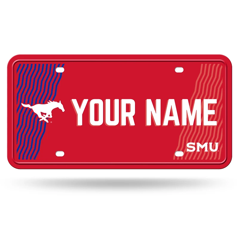 SMU Mustangs 6" x 12" Personalized License Plate