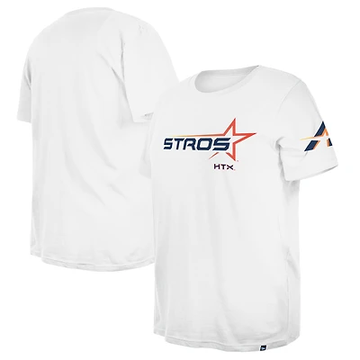 Women's New Era  White Houston Astros 2025 City Connect Plus Size T-Shirt