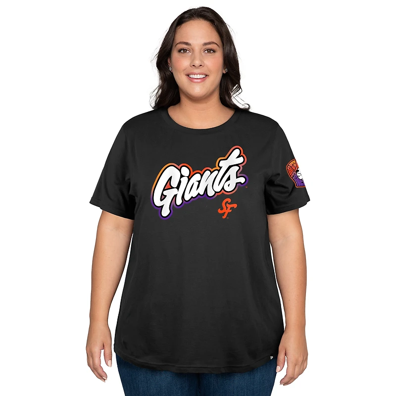 Women's New Era  Black San Francisco Giants 2025 City Connect Plus Size T-Shirt