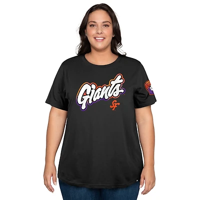 Women's New Era  Black San Francisco Giants 2025 City Connect Plus Size T-Shirt