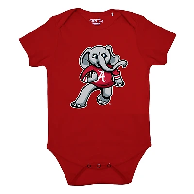 Infant Garb Crimson Alabama Tide Big Al Otis Bodysuit