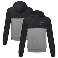 Men's Levelwear Black/Gray New York Yankees Bracket Nightfall Pullover Hoodie