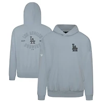 Men's Levelwear Gray Los Angeles Dodgers Contact Nightfall Pullover Hoodie