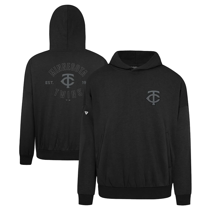 Men's Levelwear Black Minnesota Twins Contact Nightfall Pullover Hoodie