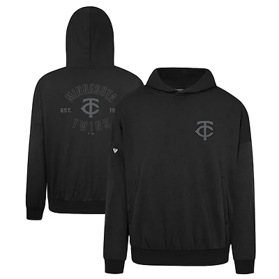 Men's Levelwear Black Minnesota Twins Contact Nightfall Pullover Hoodie