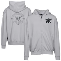 Men's Levelwear Gray Pittsburgh Pirates Uphill Abyssal Full-Zip Hoodie