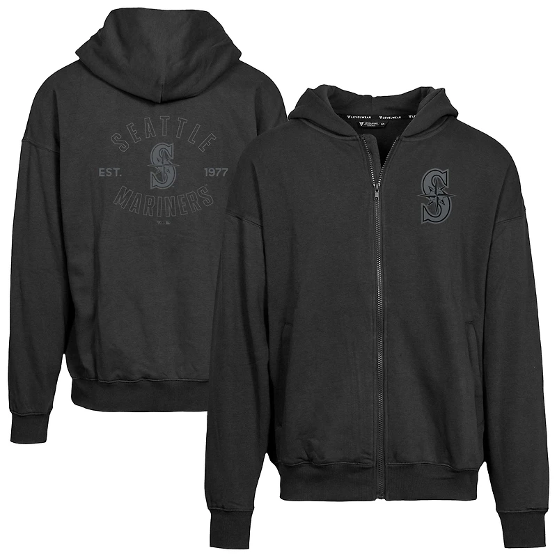 Men's Levelwear Seattle Mariners Uphill Abyssal Full-Zip Hoodie