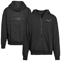 Men's Levelwear Black Tampa Bay Rays Uphill Abyssal Full-Zip Hoodie