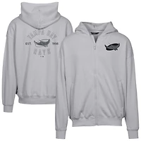 Men's Levelwear Gray Tampa Bay Rays Uphill Abyssal Full-Zip Hoodie