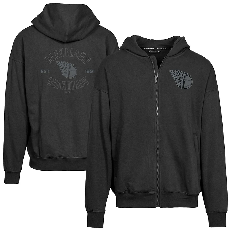 Men's Levelwear Cleveland Guardians Uphill Abyssal Full-Zip Hoodie