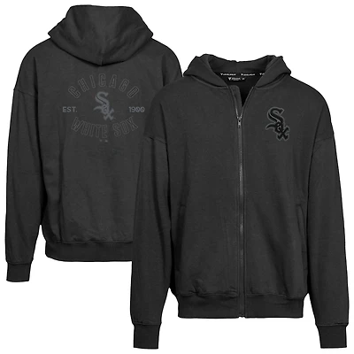 Men's Levelwear Black Chicago White Sox Uphill Abyssal Full-Zip Hoodie