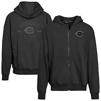 Men's Levelwear Black Cincinnati Reds Uphill Abyssal Full-Zip Hoodie