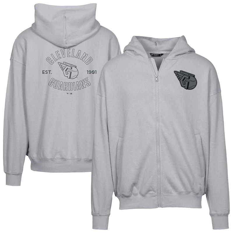 Men's Levelwear Cleveland Guardians Uphill Abyssal Full-Zip Hoodie