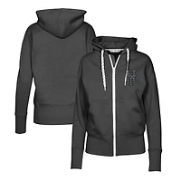 Women's Levelwear Black New York Mets Gardinia Nightfall Full-Zip Hoodie
