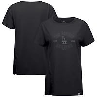 Women's Levelwear Black Los Angeles Dodgers Influx Abyssal T-Shirt