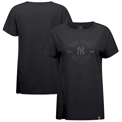 Women's Levelwear Black New York Yankees Influx Abyssal T-Shirt