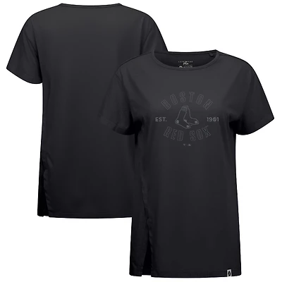 Women's Levelwear Black Boston Red Sox Influx Abyssal T-Shirt