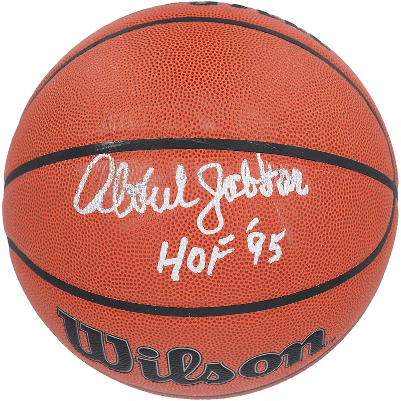 Kareem Abdul-Jabbar Los Angeles Lakers Autographed Wilson Authentic Series Indoor/Outdoor Basketball with "HOF 95" Inscription
