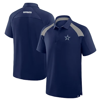 Men's Fanatics Navy Dallas Cowboys Back Around Raglan Polo
